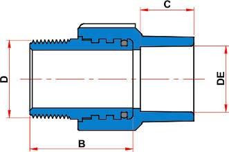 LLAVE DE PASO 1/2 VUELTA PARA GAS 1 DECA 1552.B.100